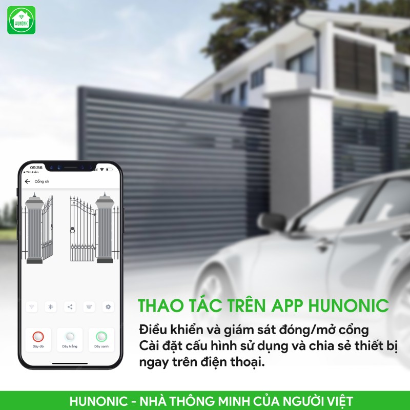Công Tắc Cảm Ứng Cổng Tự Động Wifi Hunonic Gate 22 hunonic gate4