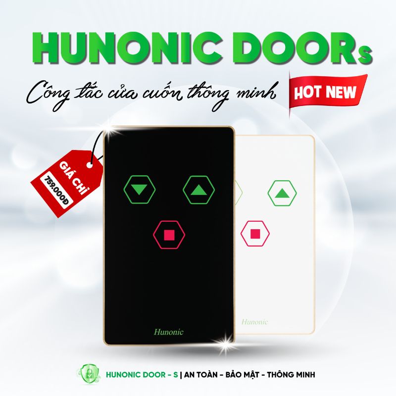 Công Tắc Cửa Cuốn Hunonic Door S – Phiên Bản Mới 2024