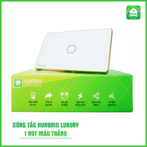 Hunonic Luxury 1 Nút Màu Trắng